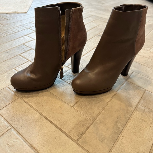 Elaine Turner Brown Leather Suede Boots EUC Sz 8 - Picture 6 of 9